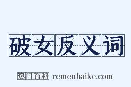 破女反义词是什么意思的图片